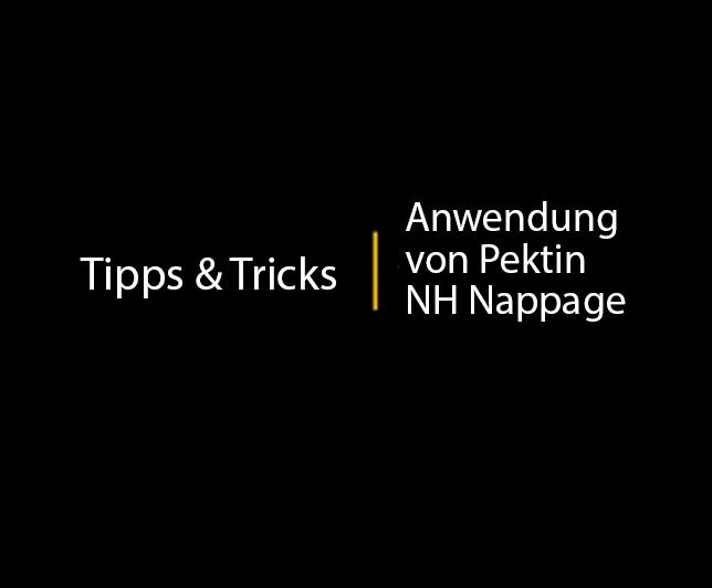 Tipps & Tricks: Anwendung Pektin NH Nappage